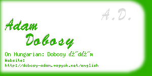 adam dobosy business card